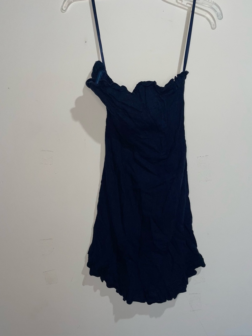 Saints N Secrets Deep Navy Elastic Lined Strappless Tie Back Mini Dress S Summer